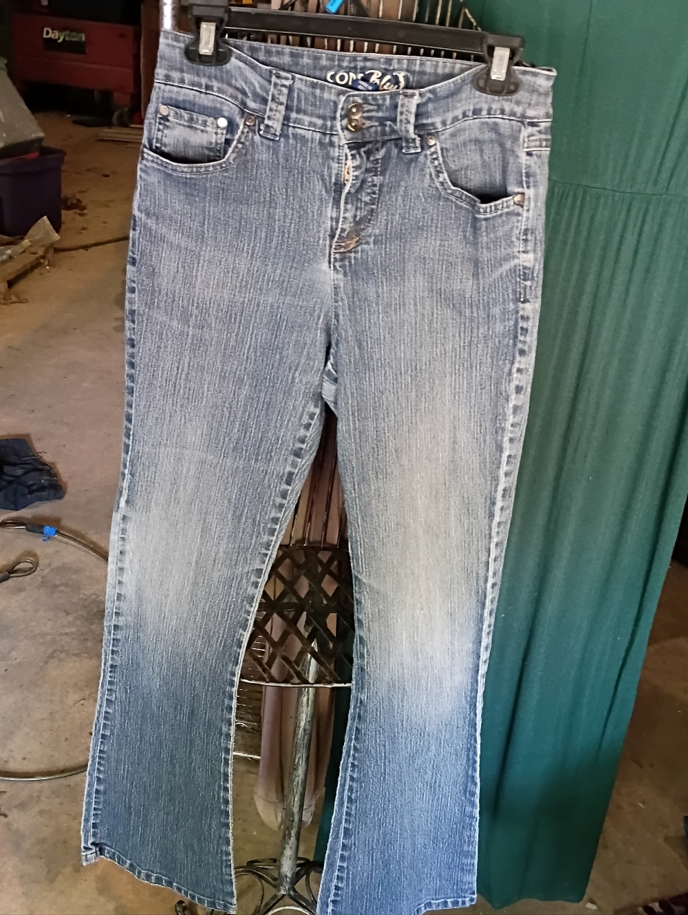 Code Bleu Women's Light Blue Flared Jeans